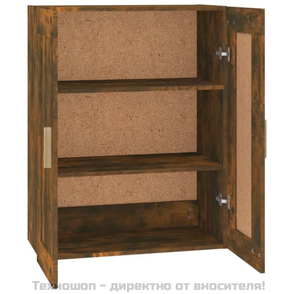 Стенен шкаф, опушен дъб, 69,5x32,5x90 см, инженерно дърво