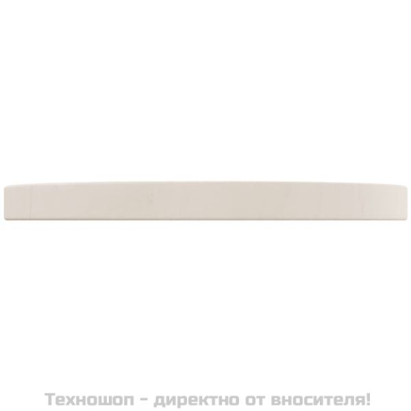 Плот за маса, бял, Ø30x2,5 см, бор масив