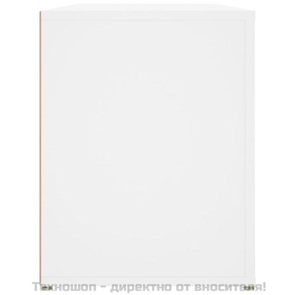 Етажерка за обувки, бяла, 100x35x45 см, инженерно дърво