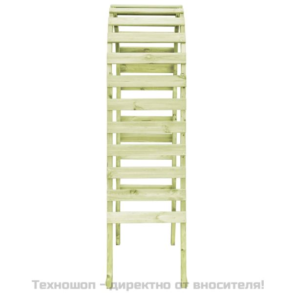 Градинска пергола, 130x60x230 см, импрегниран бор