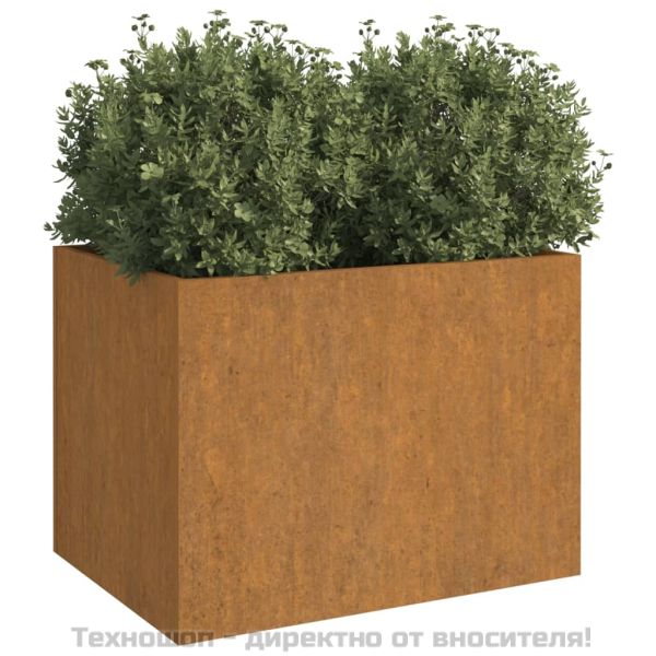 Кашпа, 62x47x46 см, кортенова стомана