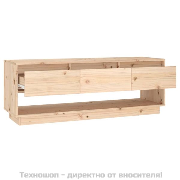 ТВ шкаф, 110,5x34x40 см, бор масив