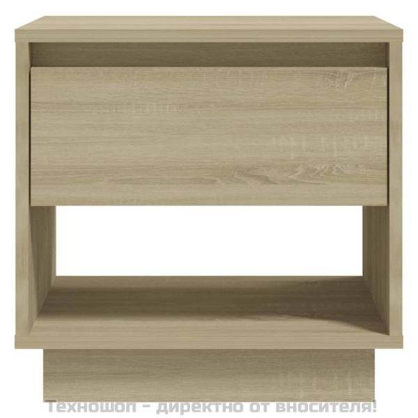 Нощни шкафчета, 2 бр, сонома дъб, 45x34x44 см, инженерно дърво