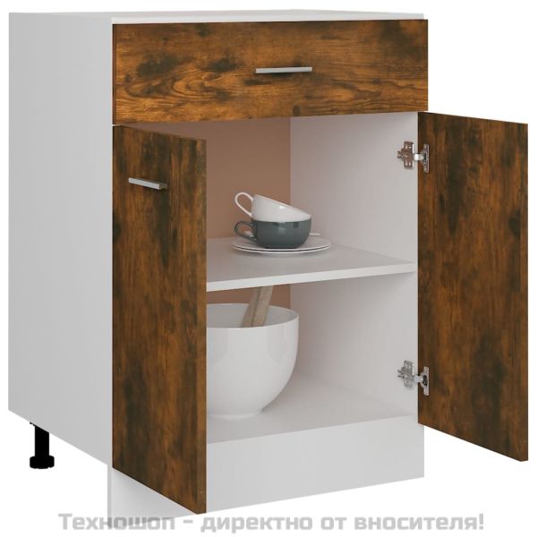 Шкаф с чекмеджета "Lyon", опушен дъб, 60x46x81,5 см, инженерно дърво