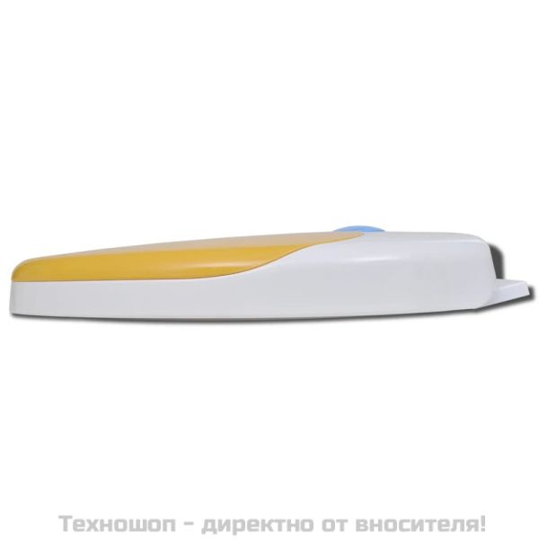 Тоалетни седалки с плавно затваряне 2 бр пластмаса бяло и жълто