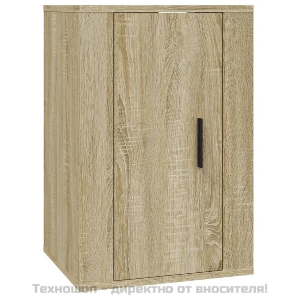 ТВ шкафове със стенен монтаж, 2 бр, сонома дъб, 40x34,5x60 см