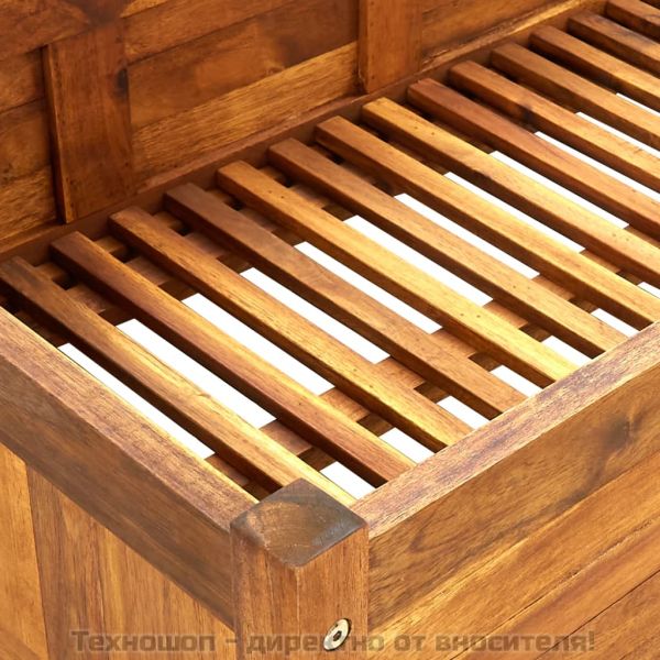 Градинска повдигната леха, акациево дърво, 200x50x25 см