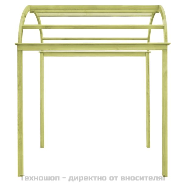 Градинска арка, 125x150x235 см, бор със зелена импрегнация