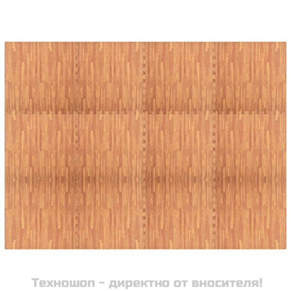 Постелки за под 12 бр дървесни шарки 4,32 м² EVA пяна