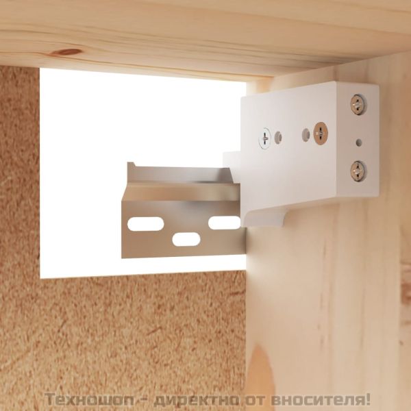 Стенни шкафове, 2 бр, 45x30x35 см, бор масив