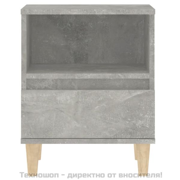 Нощни шкафчета, 2 бр, бетонно сиво, 40x35x50 см