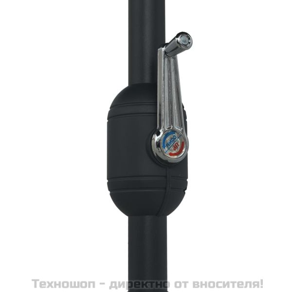 Градински чадър с алуминиев прът, 270x246 см, антрацит