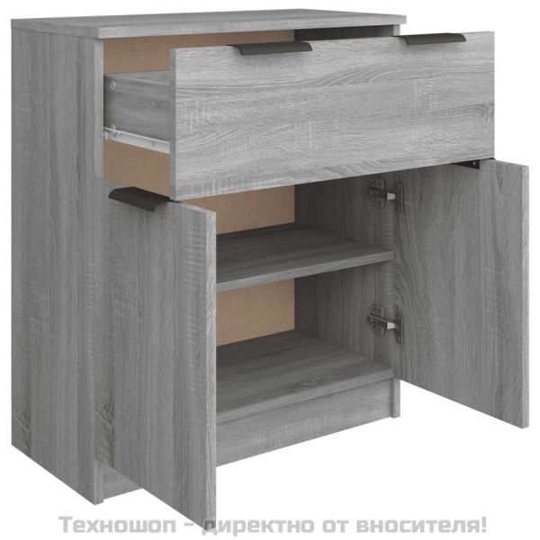 Сайдборд, сив сонома, 60x30x70 см, инженерно дърво