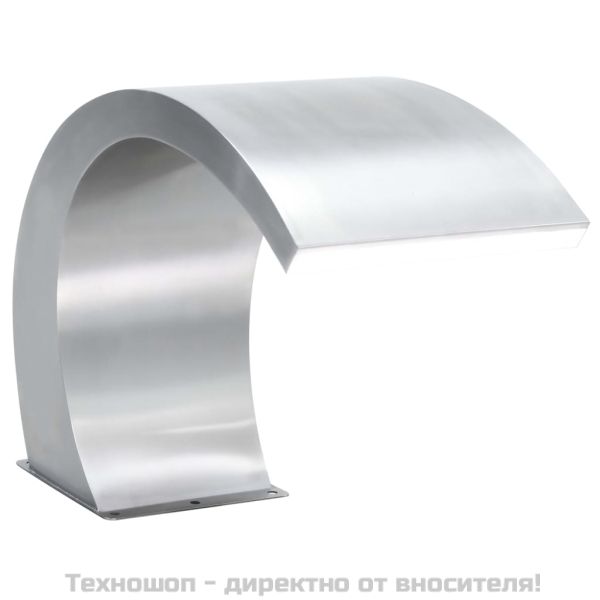Фонтан за басейн с LED, неръждаема стомана, 30x60x45 см