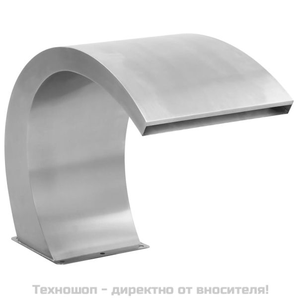 Фонтан за басейн с LED, неръждаема стомана, 30x60x45 см