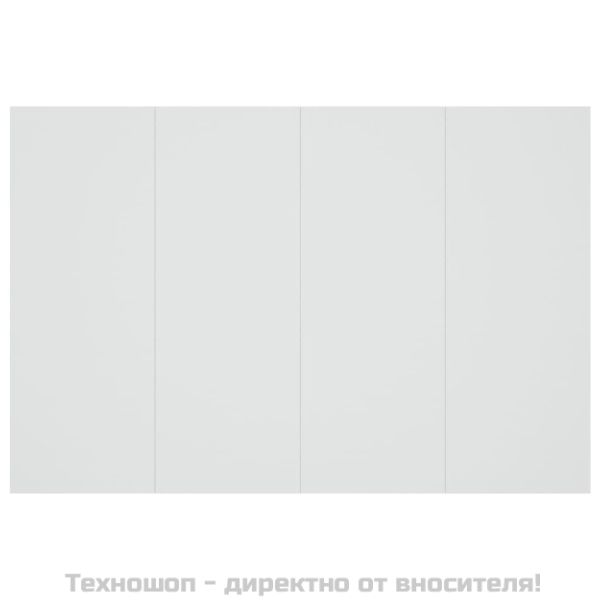 Горна табла за легло, бяла, 120x1,5x80 см, инженерна дървесина