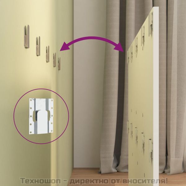 Горна табла за легло, бяла, 120x1,5x80 см, инженерна дървесина