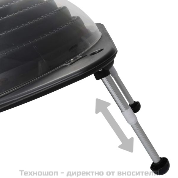 Соларен нагревател за басейн, 75x75x36 см, HDPE, алуминий
