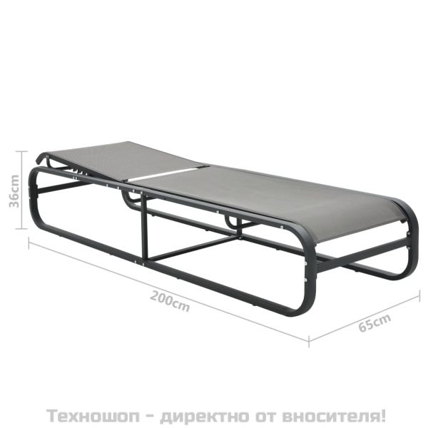 Шезлонг, алуминий и textilene