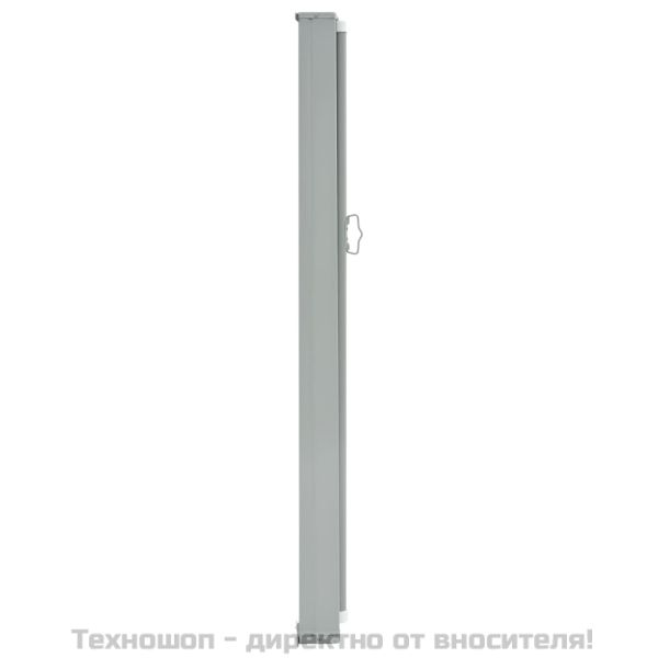 Прибираща се странична тента, 160х300 см, сива