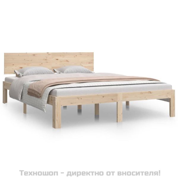 Рамка за легло, бор масив, 140х190 см