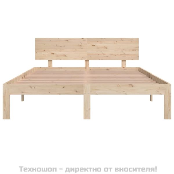 Рамка за легло, бор масив, 140х190 см