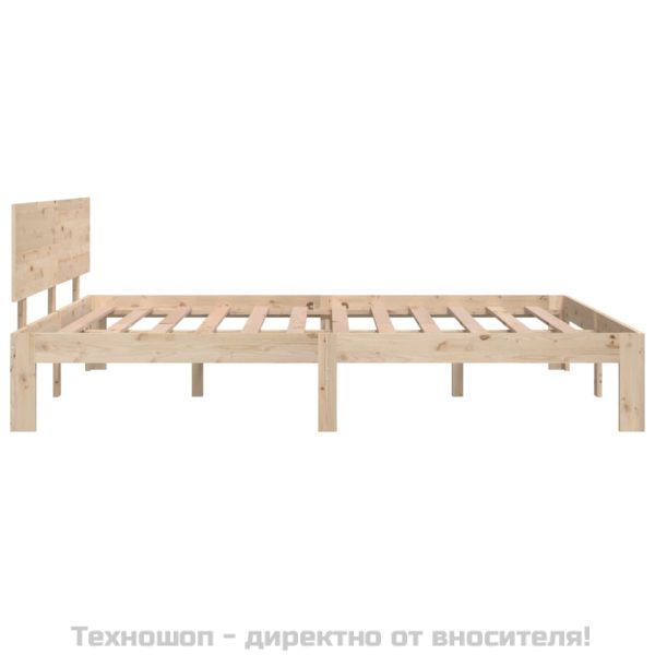 Рамка за легло, бор масив, 140х190 см