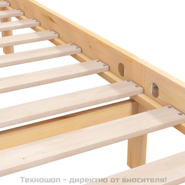 Рамка за легло, бор масив, 140х190 см