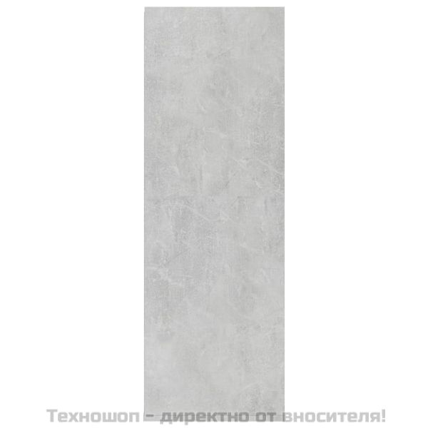 Етажерка за обувки бетонно сива 54x34x100,5 см инженерно дърво