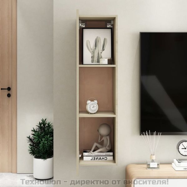 ТВ шкаф, дъб сонома, 30,5x30x110 см, инженерно дърво