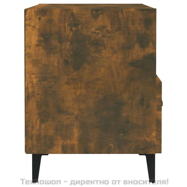 Нощни шкафчета, 2 бр, Опушен дъб, инженерно дърво