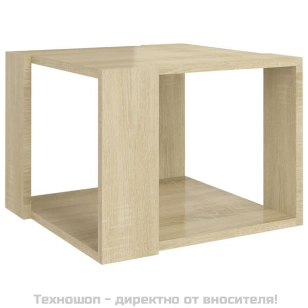 Кафе маса, сонома дъб, 40x40x30 см, инженерно дърво