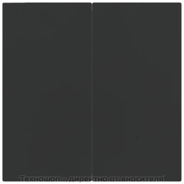 Градински трапезен комплект, 5 части, черен, полиратан