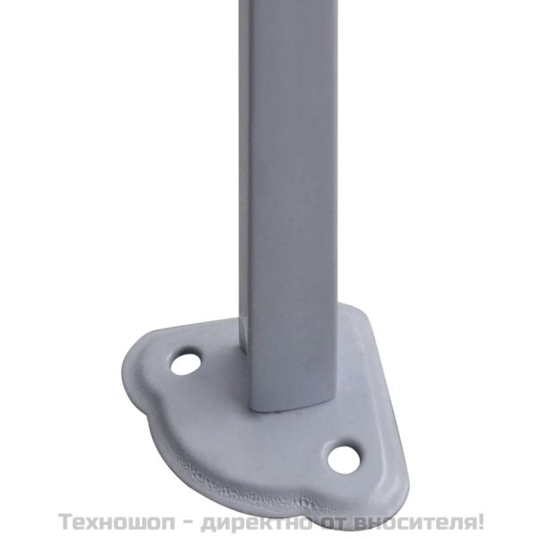 Професионална сгъваема парти шатра, 3x3 м, стомана, бяла