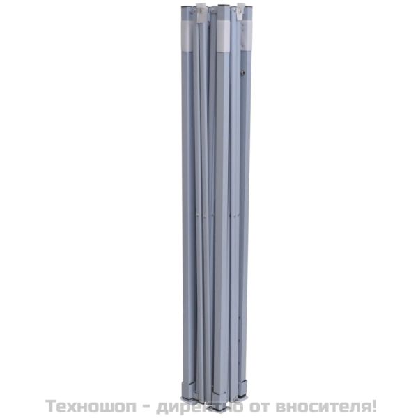 Професионална сгъваема парти шатра, 3x3 м, стомана, бяла