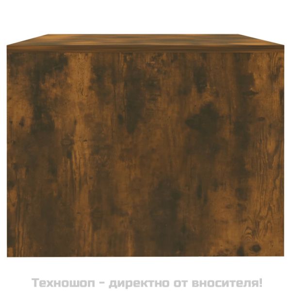 Кафе маса, опушен дъб, 102x55x42 см, инженерно дърво