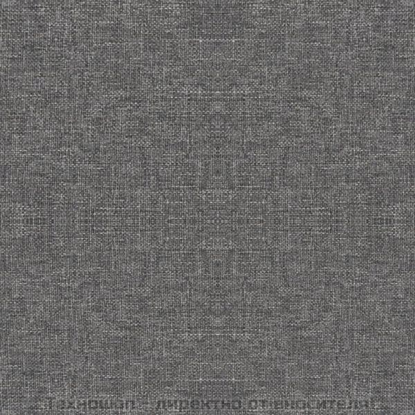 Табуретка с дървени крака, светлосива, текстил