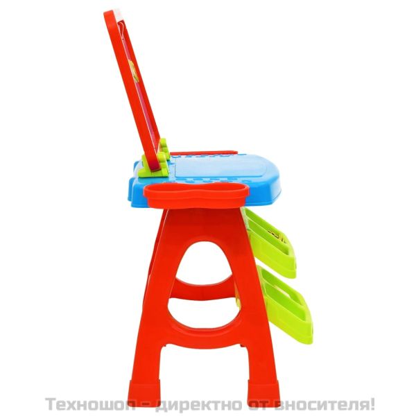 3-в-1 комплект от детски статив и учебно бюро за игра