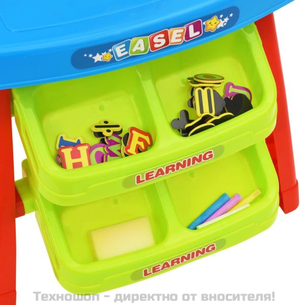 3-в-1 комплект от детски статив и учебно бюро за игра