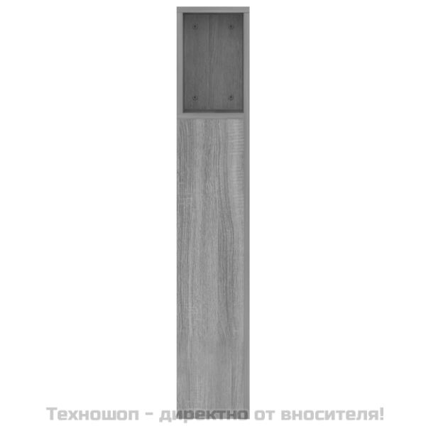 Табла за легло тип шкаф, сив сонома, 160x18,5x104,5 см