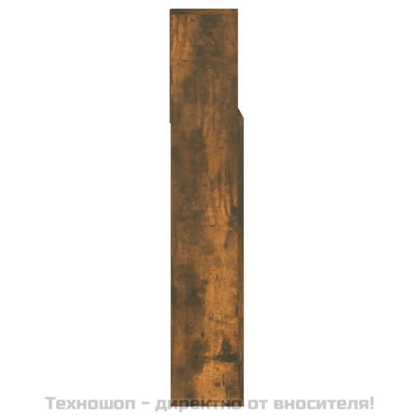 Табла за легло тип шкаф, опушен дъб, 140x19x103,5 см