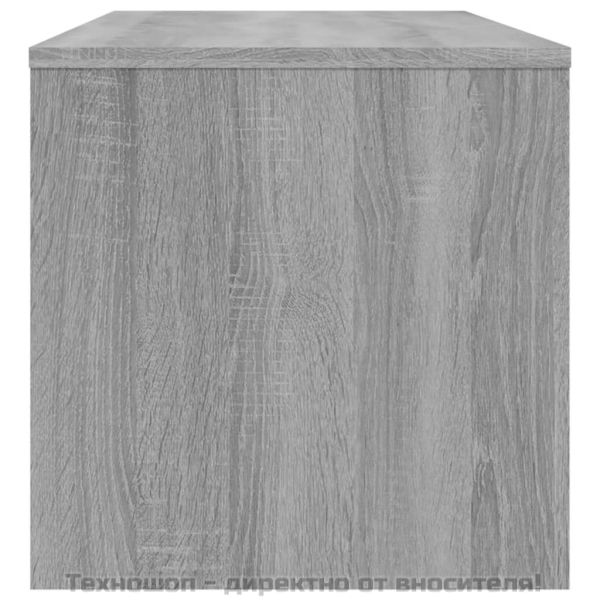 ТВ шкаф, сив сонома, 100x40x40 см, инженерно дърво