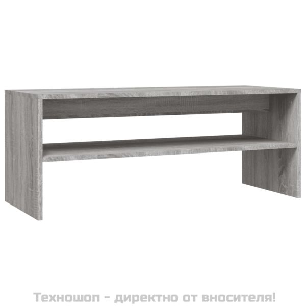 Кафе маса, сива сонома, 100x40x40 см, инженерно дърво