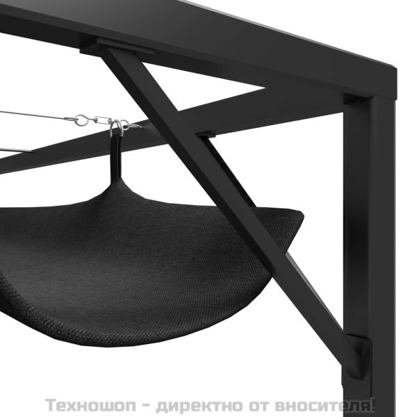 Градинска шатра с прибиращ се покрив, 3x3 м, антрацит