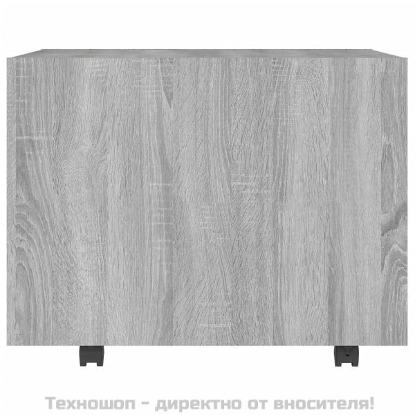 Кафе маса, сив сонома, 55x55x40 см, инженерно дърво