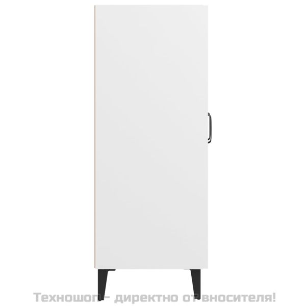 Сайдборд, бял, 69,5x34x90 см, инженерно дърво