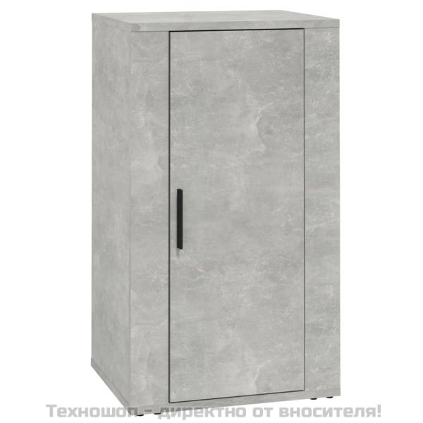 Сайдборд, бетонно сив, 40x33x70 см, инженерно дърво