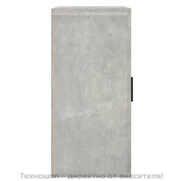 Сайдборд, бетонно сив, 40x33x70 см, инженерно дърво