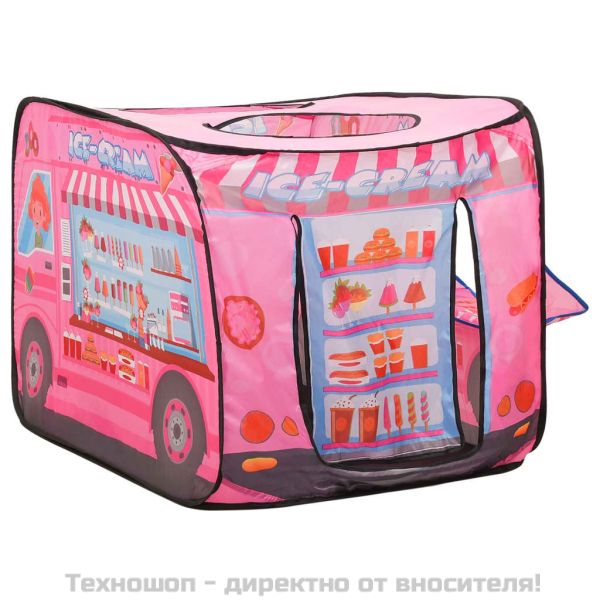 Детска палатка за игра, розова, 70x112x70 см
