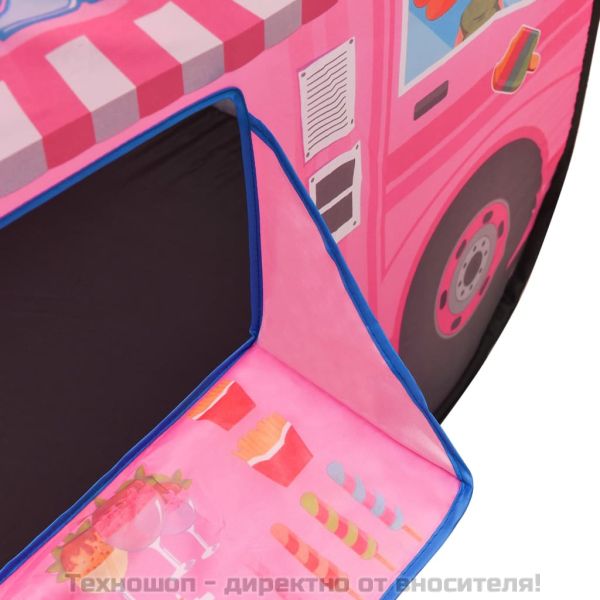 Детска палатка за игра, розова, 70x112x70 см